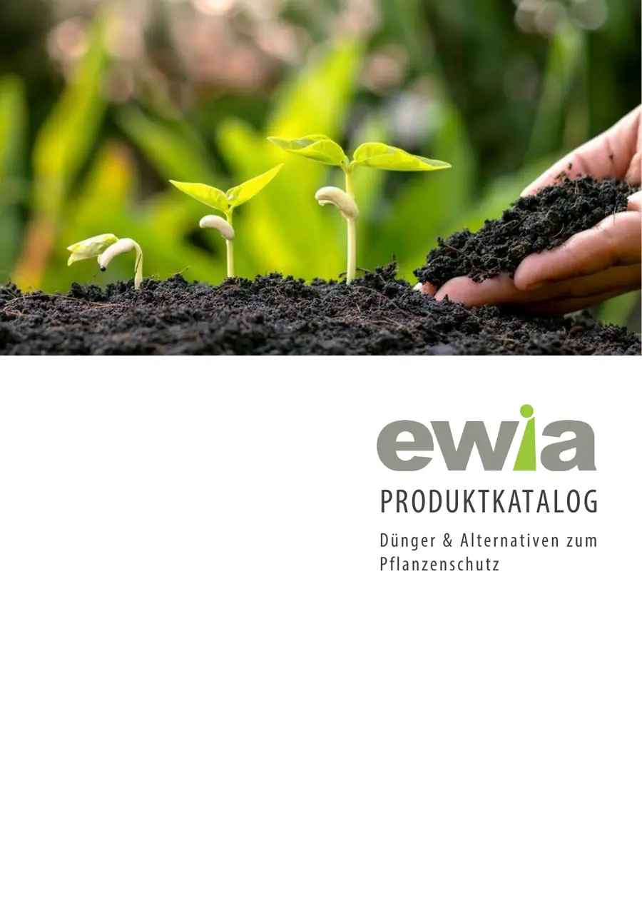 Titelseite des ewia Produktkatalogs